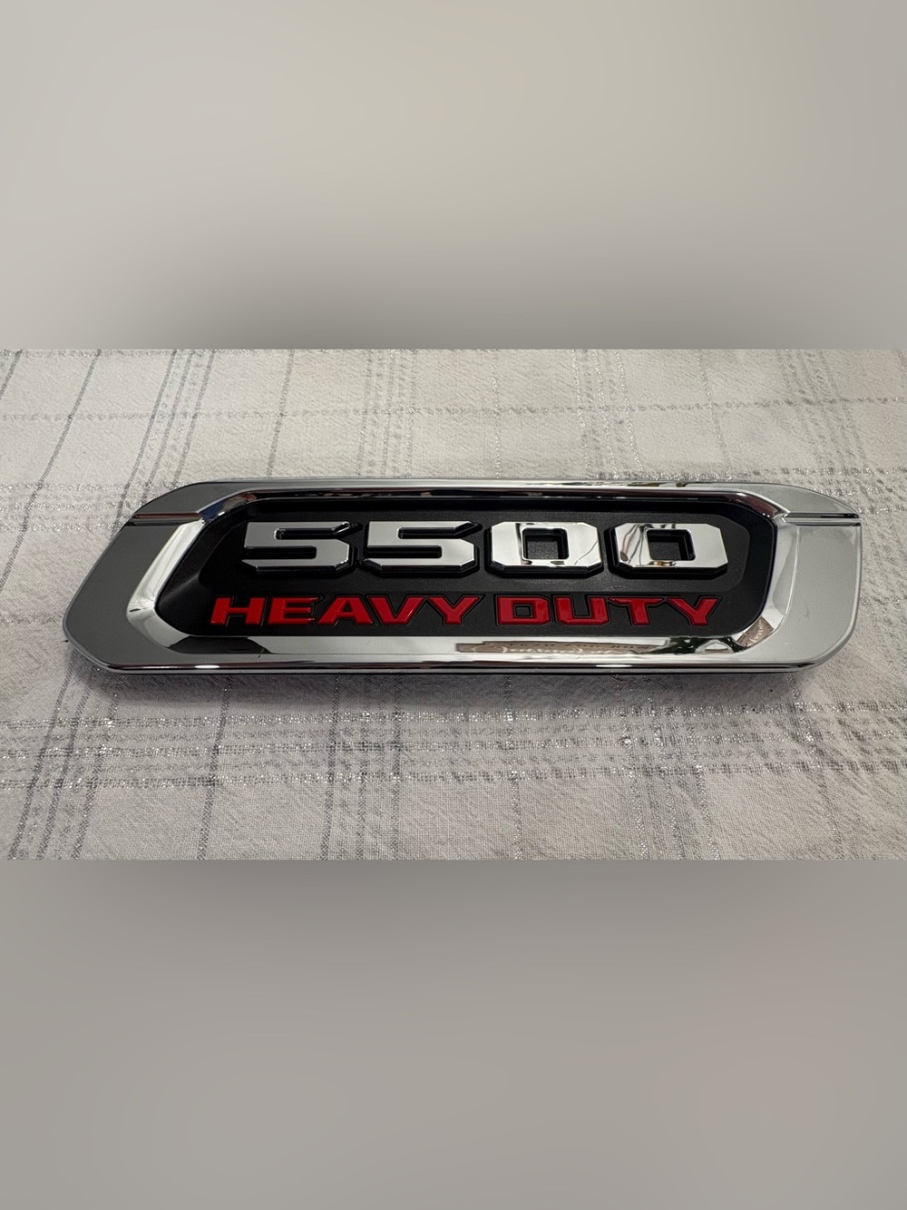 OEM Dodge Ram 5500 Heavy Duty emblem bezel chrome new